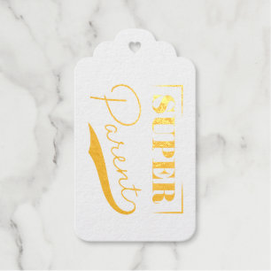Étiquettes Cadeaux Super parent