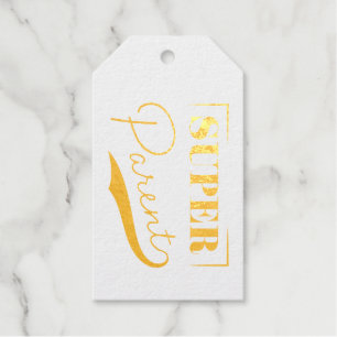 Étiquettes Cadeaux Super parent