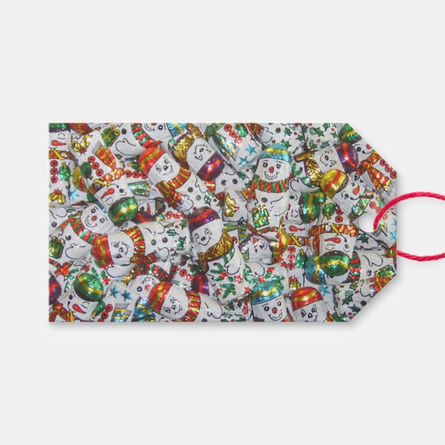 Étiquettes cadeaux Sweet Snowmen (Devant (Horizontal))