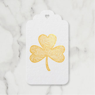 Étiquettes Cadeaux Titulaire d'un insigne shamrock