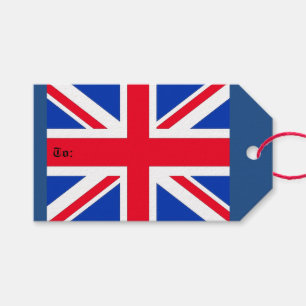 Étiquettes cadeaux Union Jack