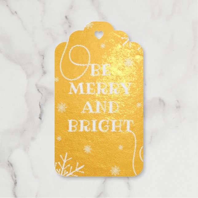 Étiquettes Cadeaux Vert, élégant, botanique, non photo, coupé, noël (Recto)