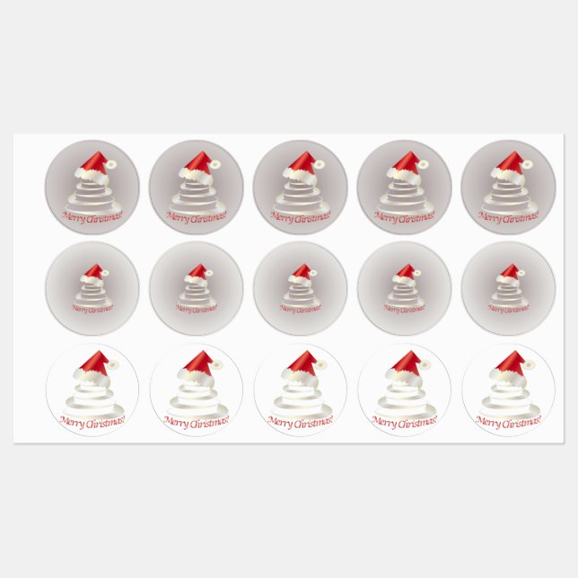 Étiquettes Cake for Santa (Feuille)