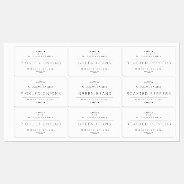 Étiquettes Canne (Feuille)