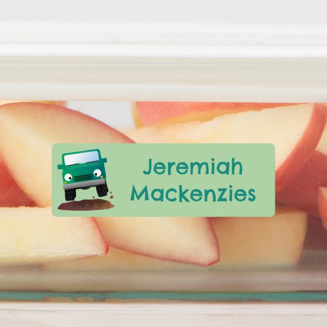 Étiquettes Caricature 4 X 4 hors route personnalisée (Apposé)