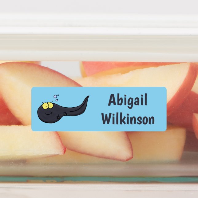 Étiquettes Caricature amusante tadpole personnalisée (Apposé)