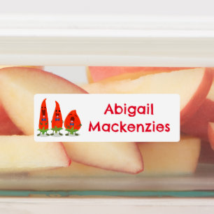 Étiquettes Caricature chantante piments personnalisées