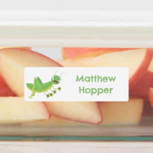 Étiquettes Caricature de la pâtisserie joyeux vert mignonne p