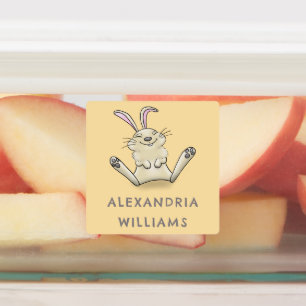 Étiquettes Caricature de lapin lapin lapin mignon personnalis