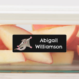 Étiquettes Caricature de planeur de sucre joyeux personnalisé