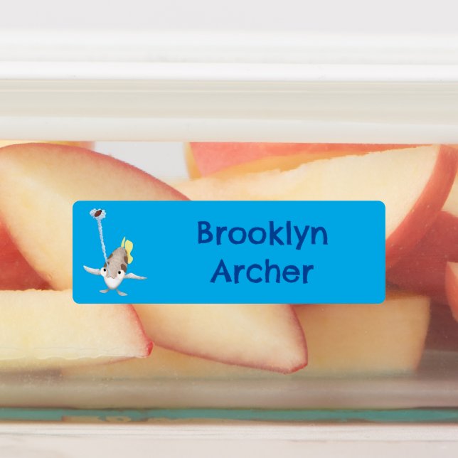 Étiquettes Caricature de Tir à l'arc personnalisée (Apposé)