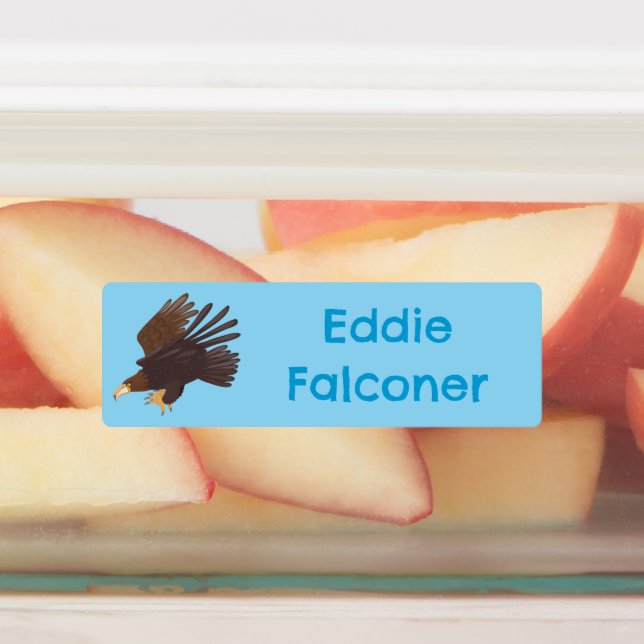 Étiquettes Caricature drôle d'aigle d'or personnalisée (Apposé)