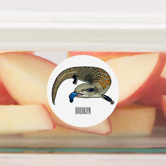 Étiquettes Caricature en bleu (Apposé)