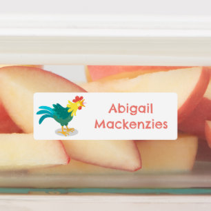 Étiquettes Caricature sur le coq à raidir drôle personnalisée