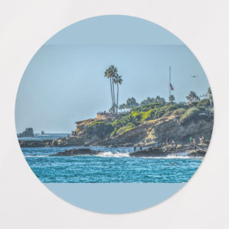 Étiquettes Cercle Adhésif de Laguna Beach
