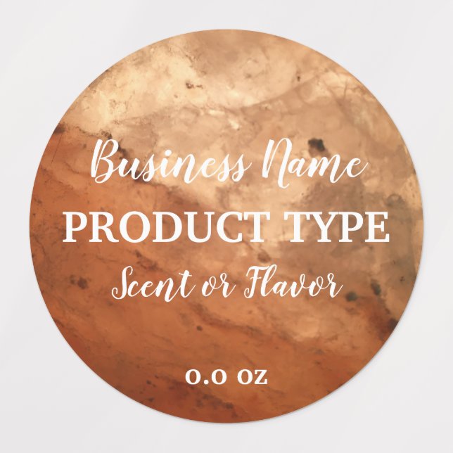 Étiquettes Chandelle en marbre moderne Élégante Produits alim (Design 1)