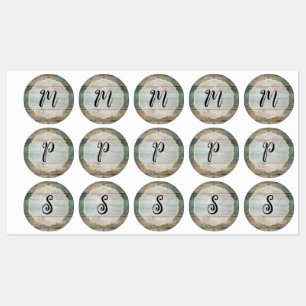 Étiquettes Chic bois de Shabby Pastel