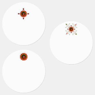 Étiquettes Christmas Ladybug Red White and Green Waterproof