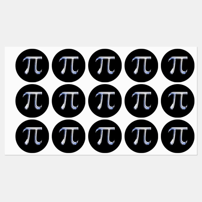 Étiquettes Chrome Comme Pi Symbole Imprimer (Feuille)