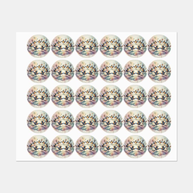 Étiquettes Circle of Flight and Whimsy (Feuille)