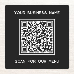 Étiquettes Code QR avec analyse de l'entreprise par texte pou