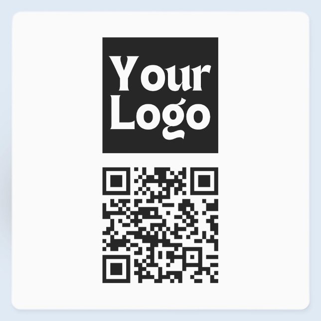 Étiquettes Code QR éditable & Votre logo ou image d'entrepris (Créateur téléchargé)