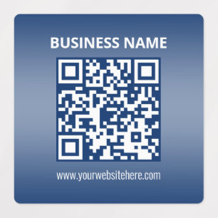 Étiquettes Code QR étanche   Dégradé bleu (ou toute autre cou