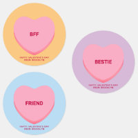 Coeurs de conversation d'amitié assortis mignons