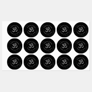 Étiquettes Conception d'Om de Karma spirituel - Collection Mi