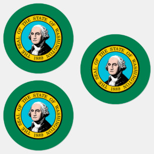 Étiquettes Conception du drapeau de l'État de Washington