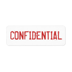 ÉTIQUETTES CONFIDENTIELS