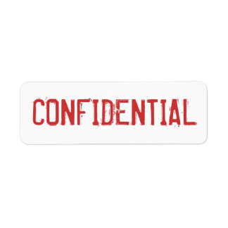 ÉTIQUETTES CONFIDENTIELS