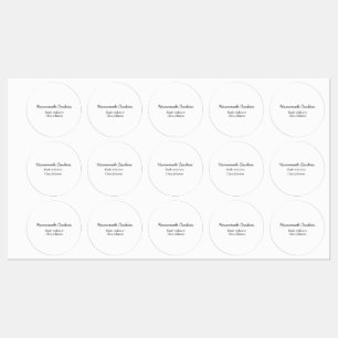 Étiquettes Cookiers faits maison ajouter votre nom de texte j