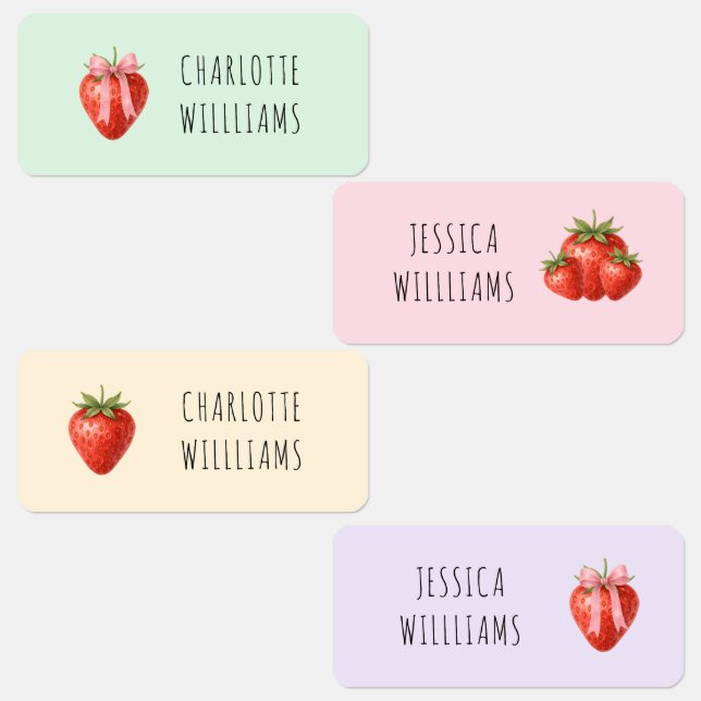 Étiquettes Coquette fraise Retour à l'école Vêtements pour en (Groupe)