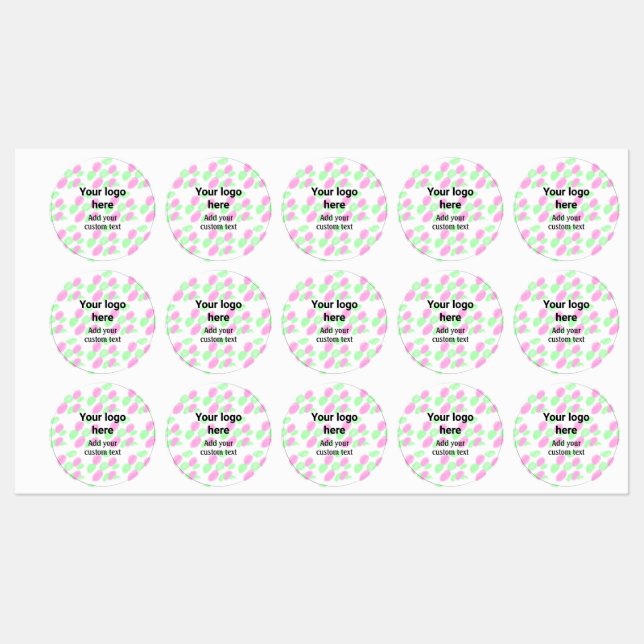 Étiquettes Couleur d'aquarelle rouge simple ajouter votre log (Feuille)