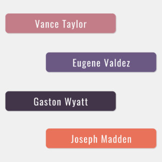 Étiquettes Couleur d'été coucher de soleil Palette étanche No