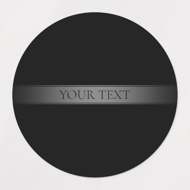 Étiquettes Couleur modifiable de bande de dégradé simple et é (Design 1)