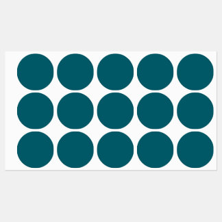 Étiquettes Couleur solide Turquoise foncé