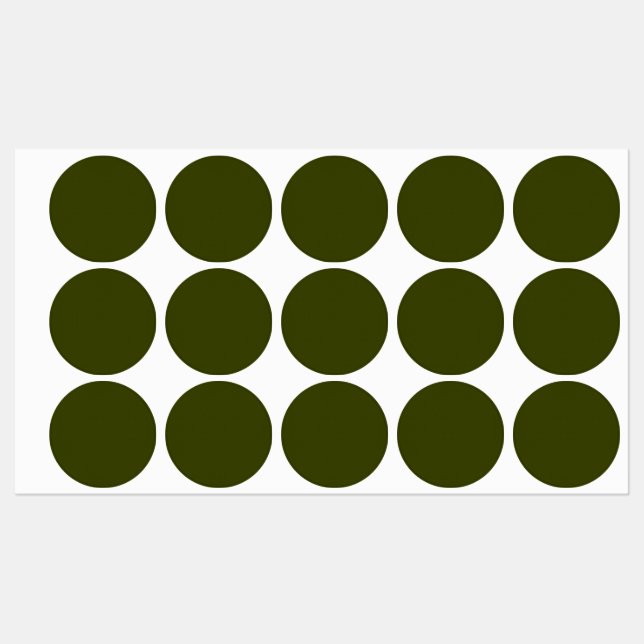 Étiquettes Couleur solide vert olive foncé (Feuille)
