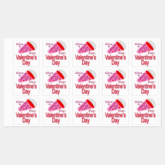 Étiquettes Coup de cœur pour la Saint-Valentin (Feuille)