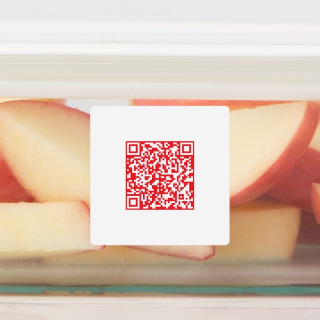 Étiquettes Créer un code QR rouge (modifiable) étanche (Apposé)