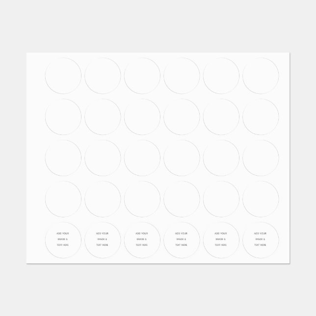Étiquettes Créez votre propre blanc  (Feuille)