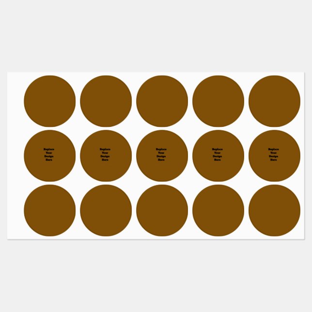 Étiquettes Créez Votre Propre Brun (Feuille)