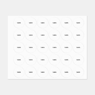 Étiquettes Créez Votre Propre Promotion de Marque Simple