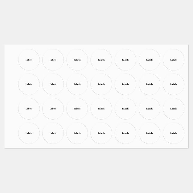 Étiquettes Créez Votre Propre Promotion de Marque Simple (Feuille)