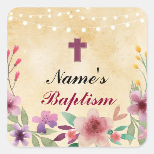 Étiquettes croisés saints de baptême