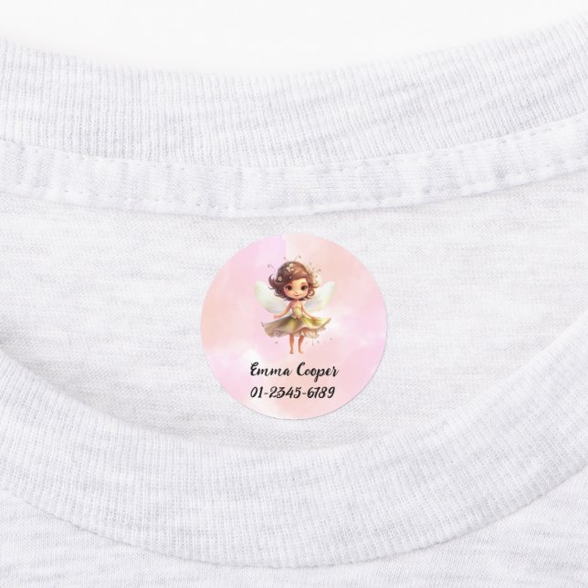 Étiquettes Cute personnalisée Unicorne, Nom, Numéro de téléph (Apposé)