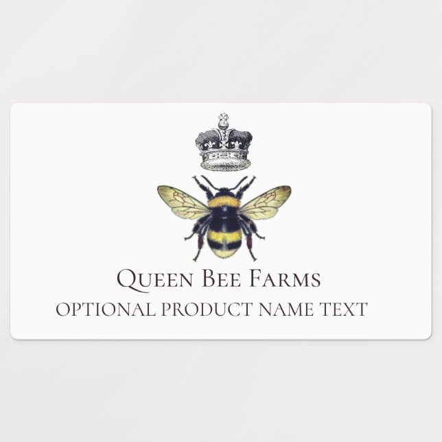 Étiquettes d'abeilles miel (Design 3)