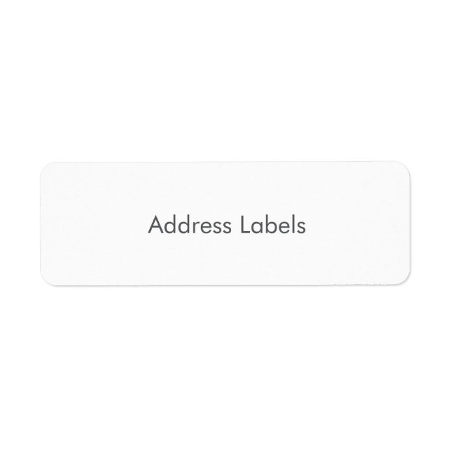 Étiquettes d'adresse (Devant)
