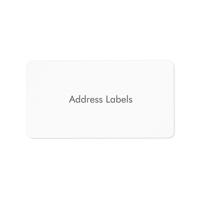 Étiquettes d'adresse (Devant)